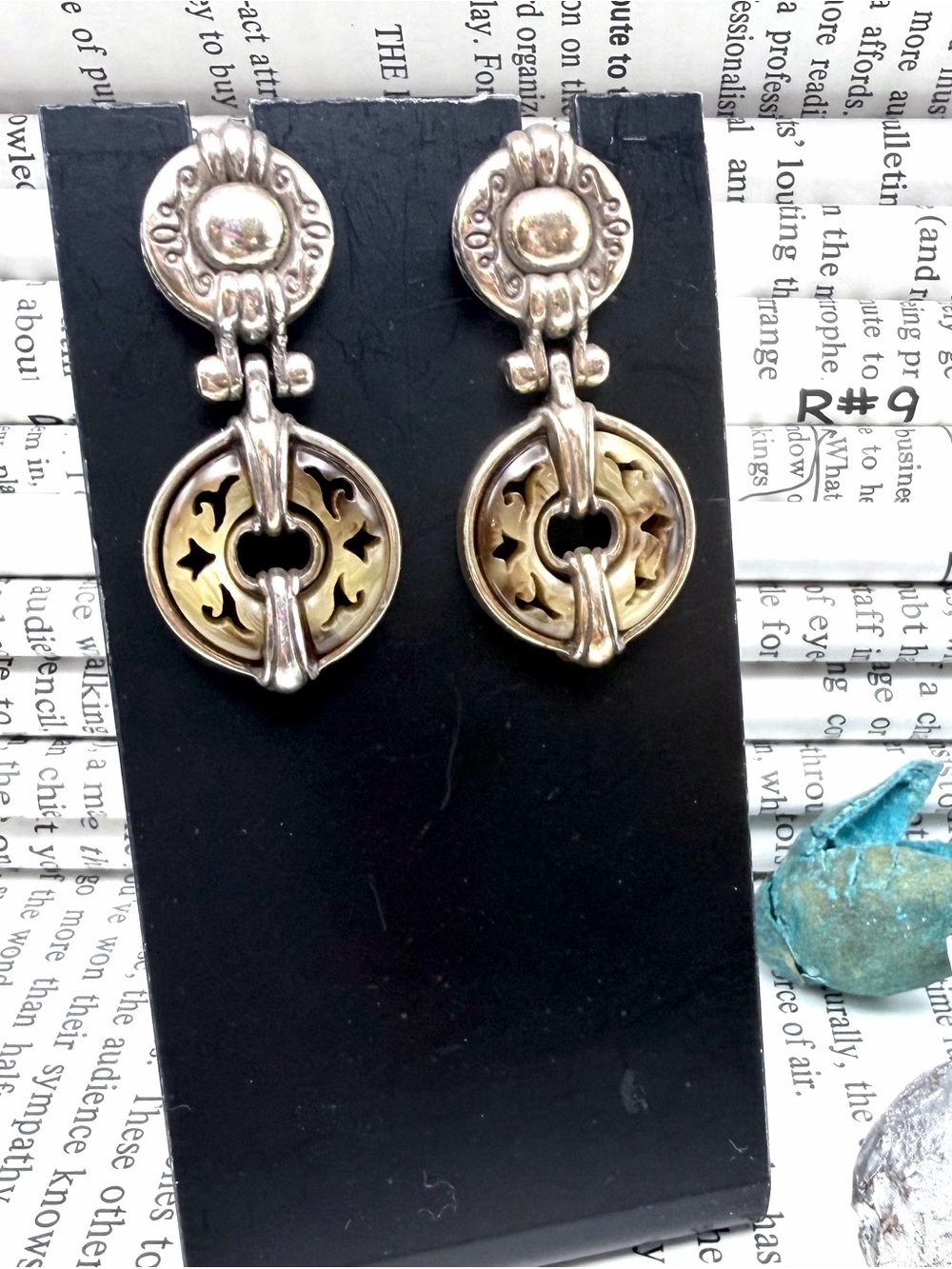 Brighton Silver Drop Dangle Earrings- retired